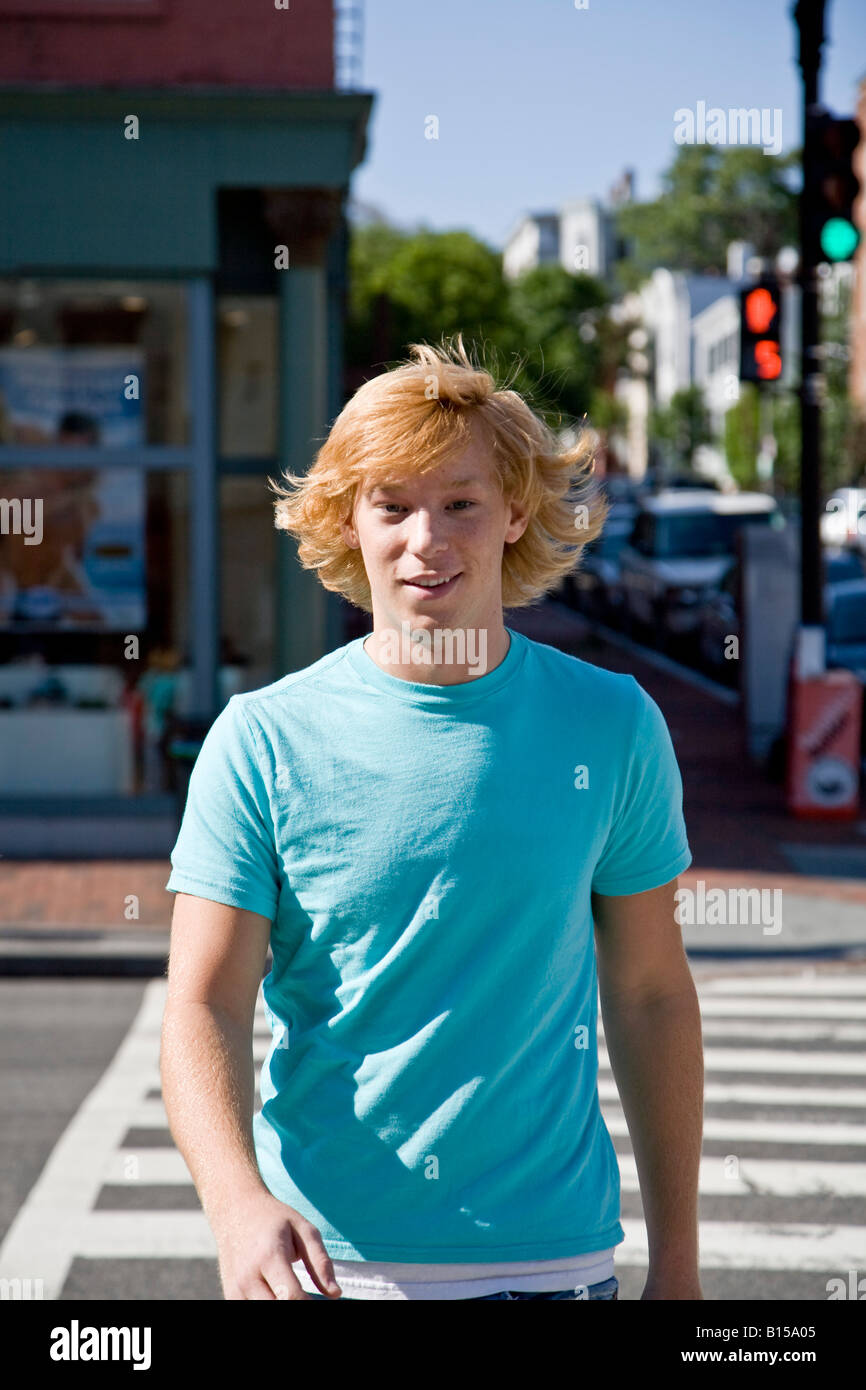 Portrait young man walking hi-res stock photography and images - Alamy