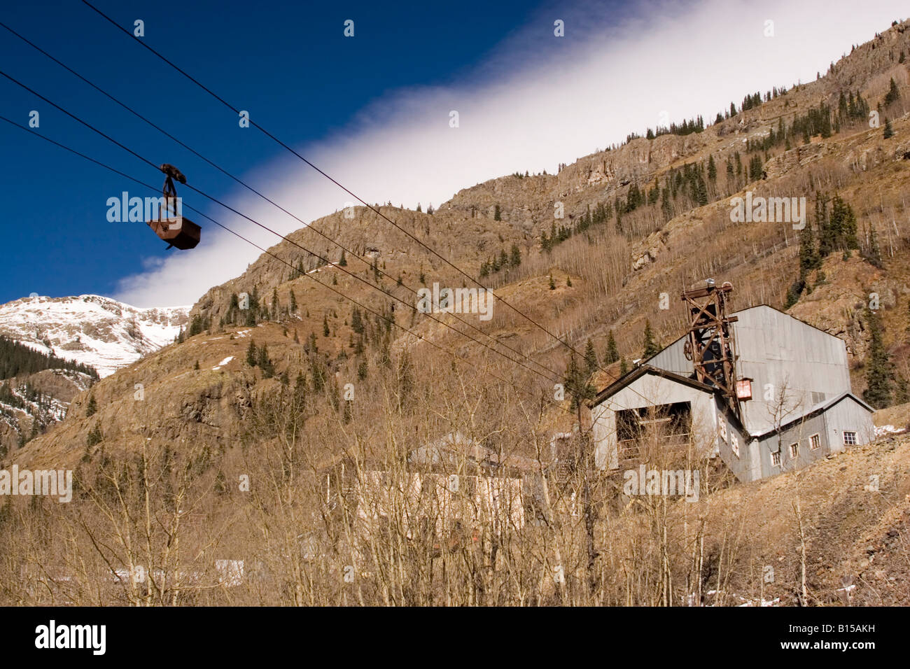 mining operation, San Juan Mountains, Colorado Stock Photo