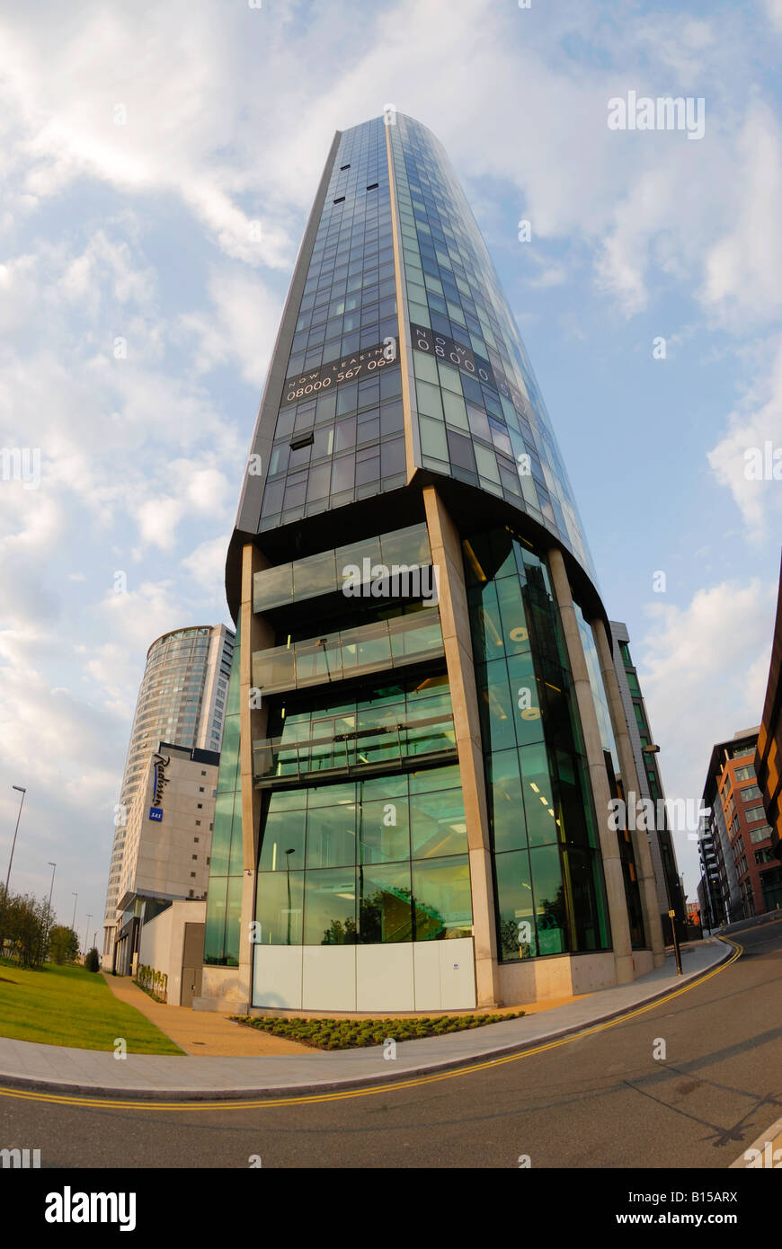 The Beetham Tower West, Liverpools tallest building (2008) at 90 metres 295 feet high. Stock Photo