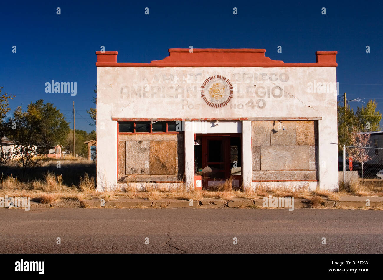 Vfw Building abandoned VFW building, New Mexico Stock Photo - Alamy