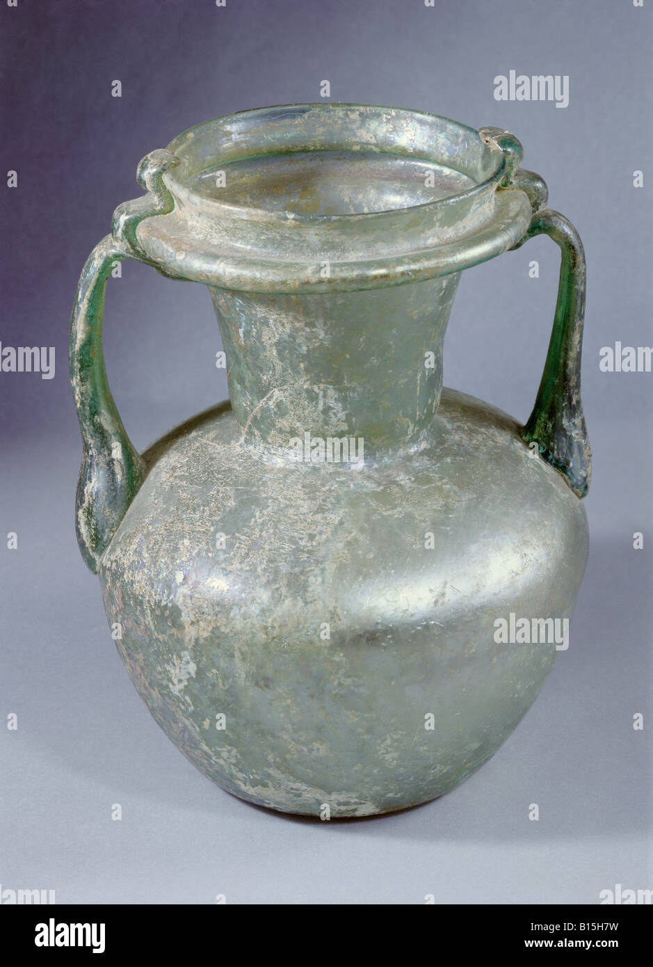 fine arts, ancient world, Roman Empire, glass, mug, 2nd/3rd  century AD, private collection, , Artist's Copyright has not to be cleared Stock Photo