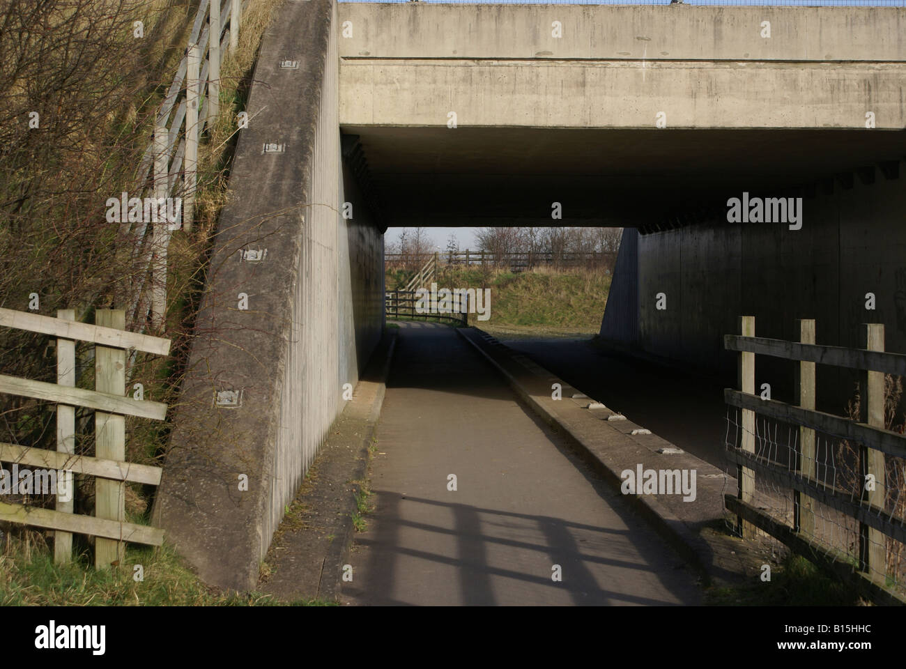 A50 underpass at Chellaston Derby Derbyshire England February 2007 Stock Photo