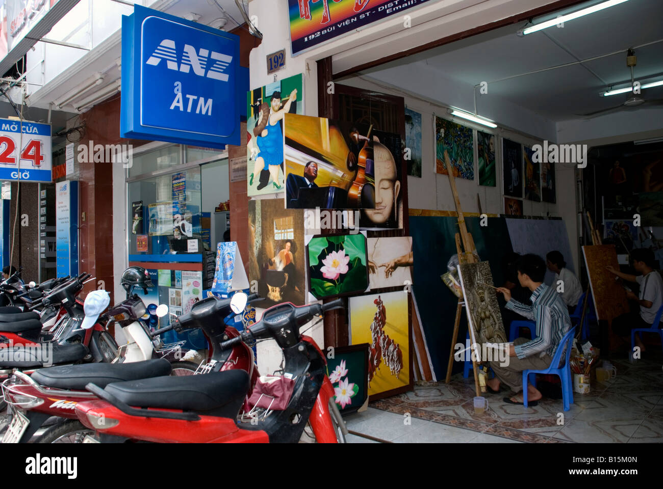 vietnam ho ch minh city bui vien street scene Stock Photo - Alamy