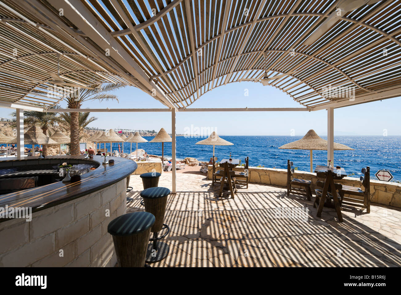 Beach Bar at Dreams Beach Resort, Sharm el-Sheikh, Red Sea Coast, South ...