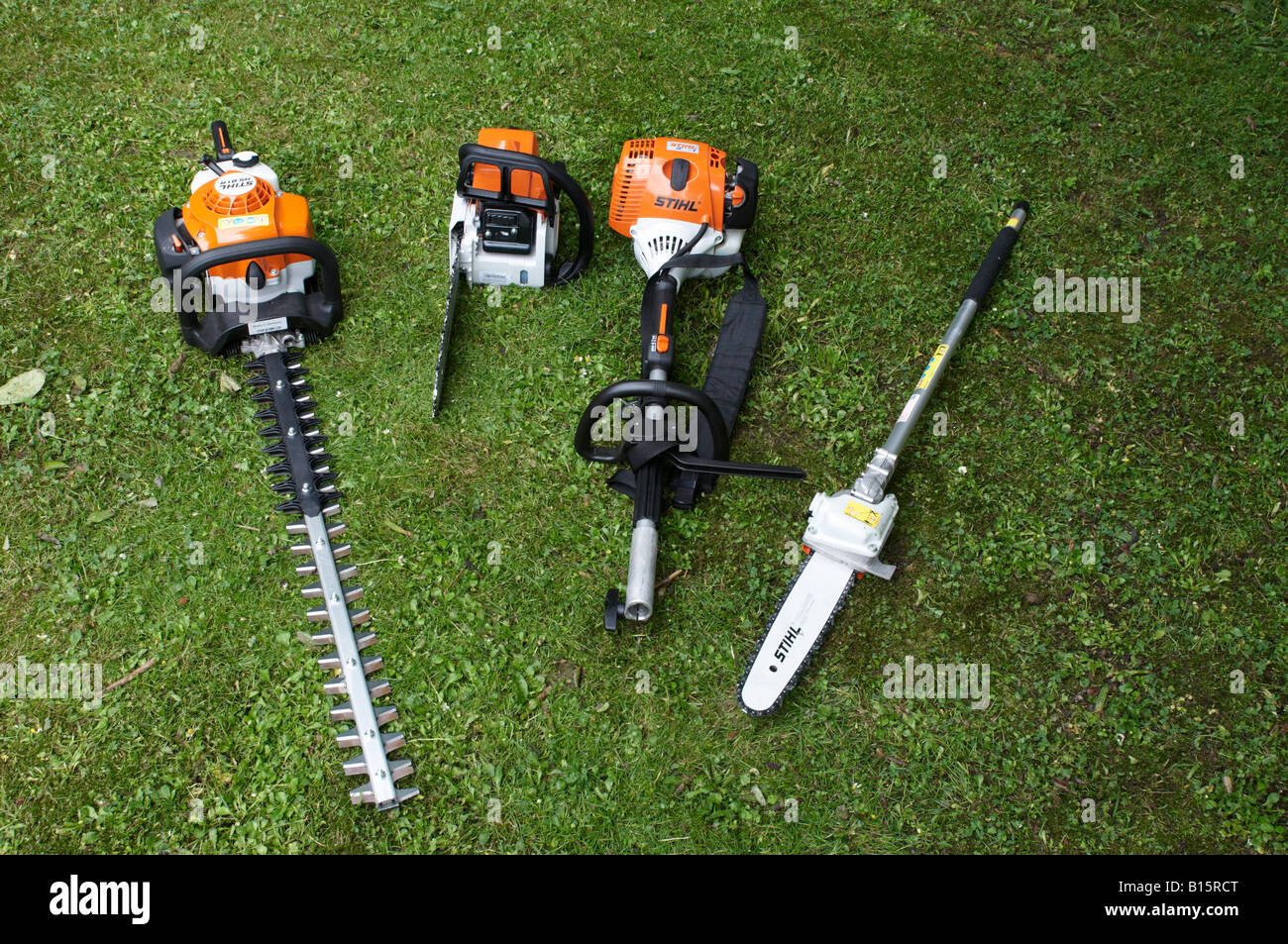 Petrol powered saw hi-res stock photography and images - Alamy