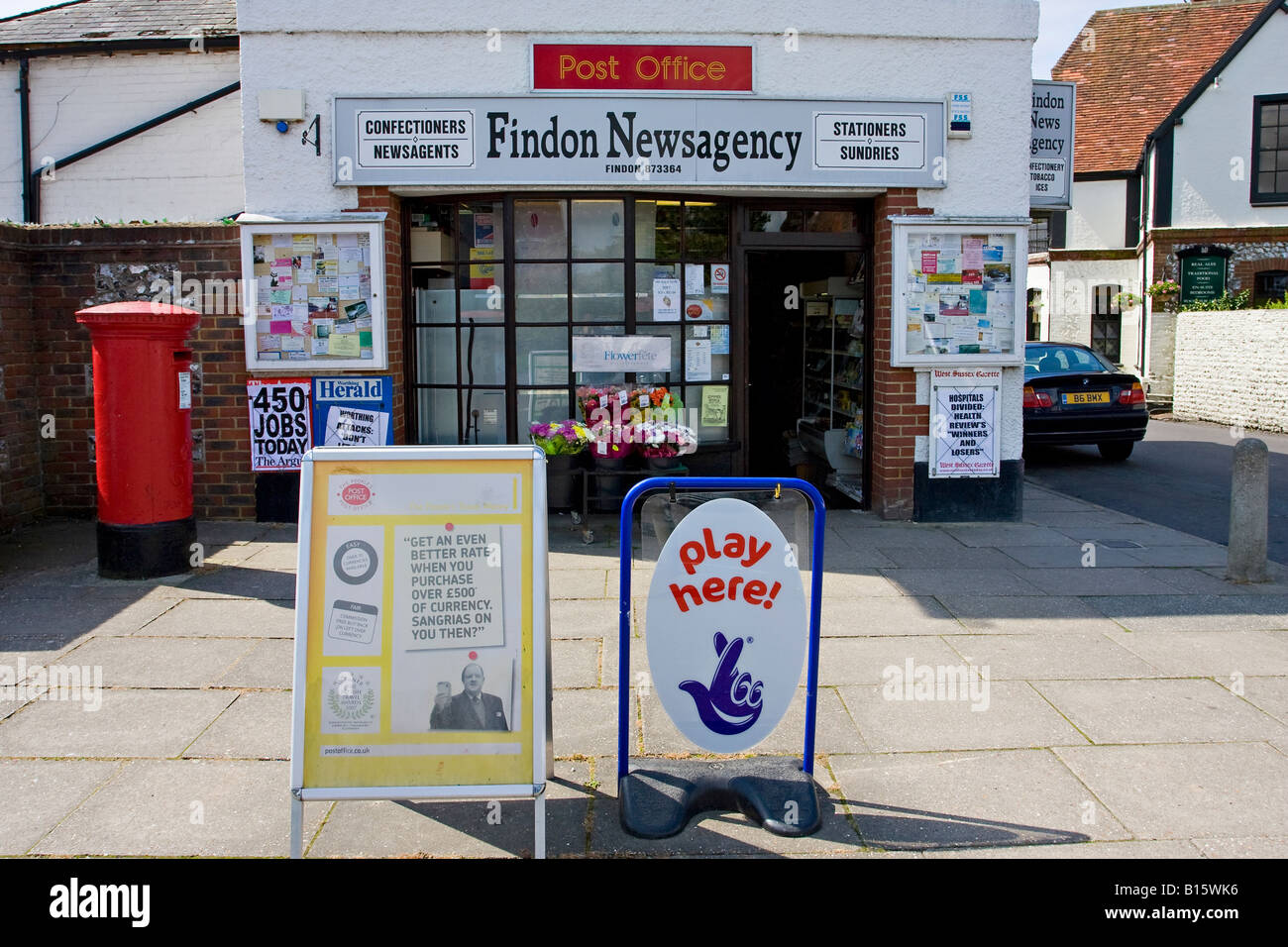 Findon Village Post Office, Sussex England UK Stock Photo