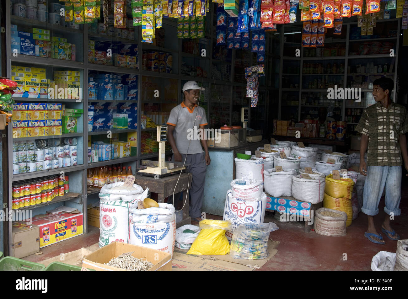 Grocers shop in Beruwala Stock Photo