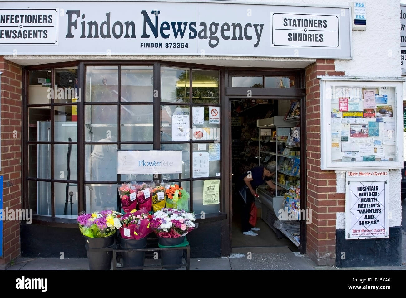 Findon Village Post Office, Sussex England UK Stock Photo