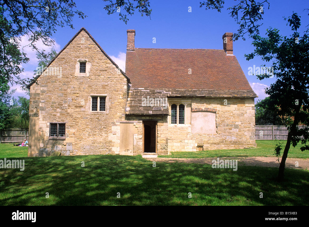 Fiddleford Manor Dorset, 14 century house building England UK Stock Photo