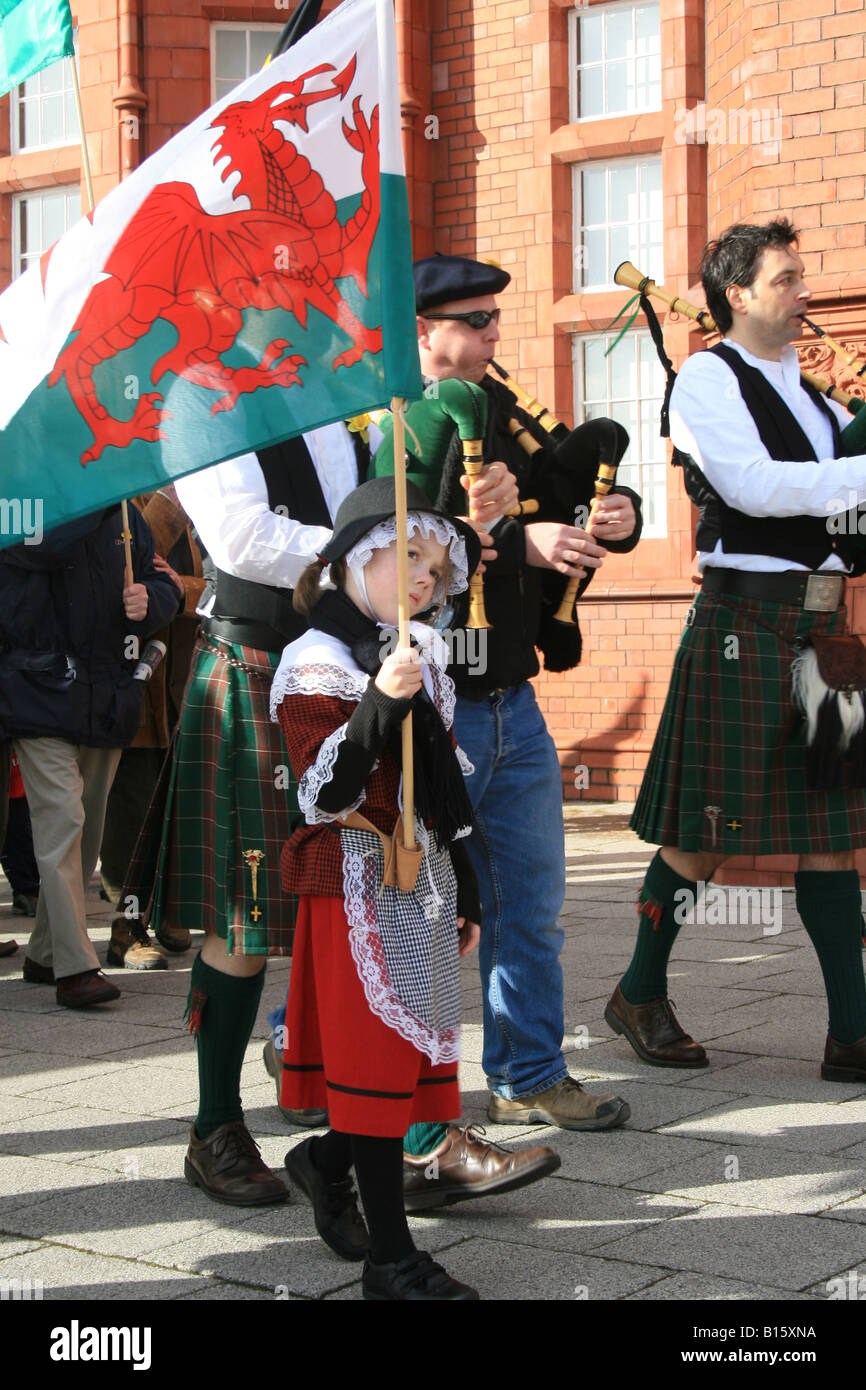 Girl girls traditional welsh costume costumes hires stock photography
