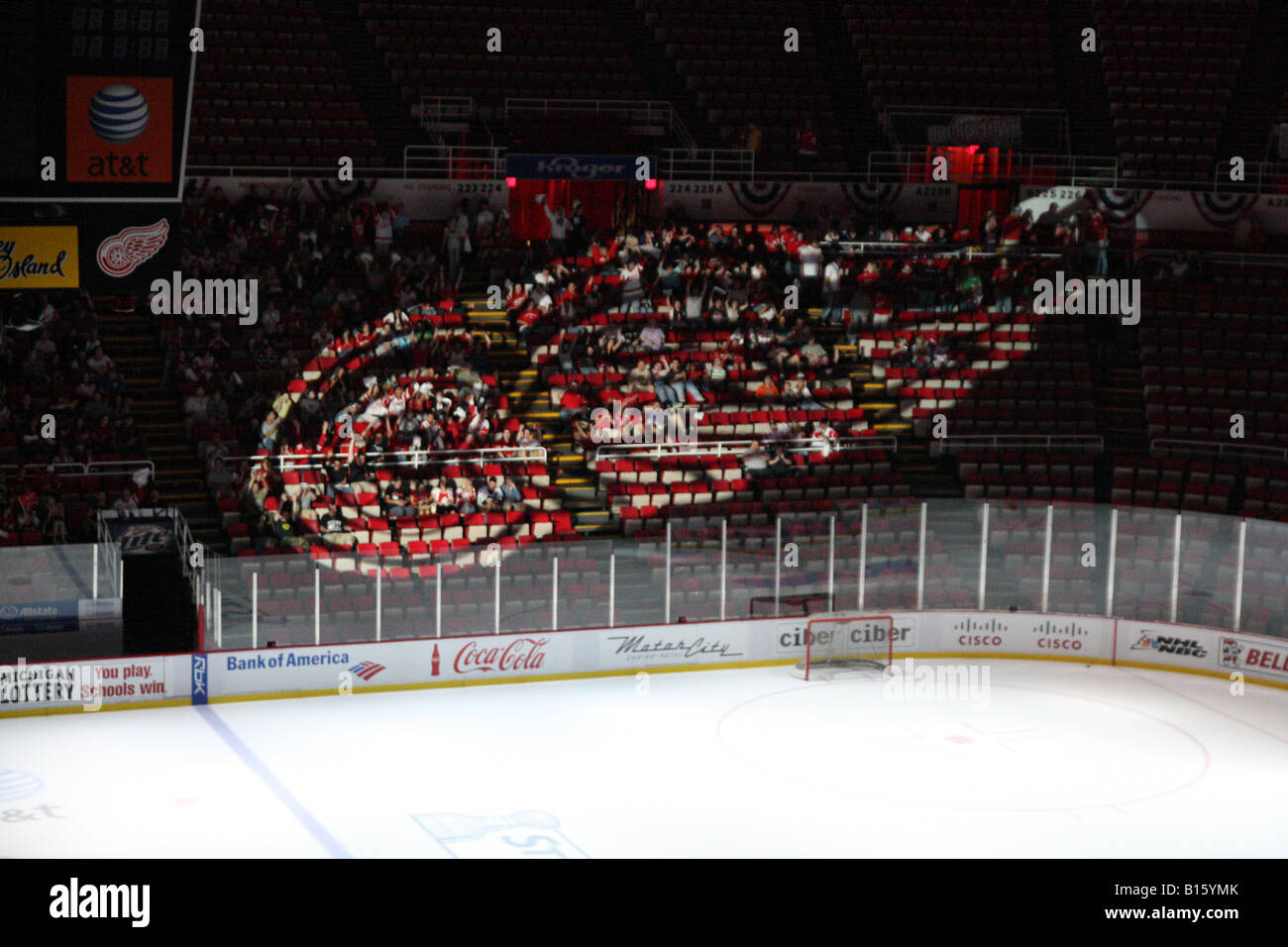 Detroit Red Wings Hockey Final at Joe Louis Arena Panoramic Art