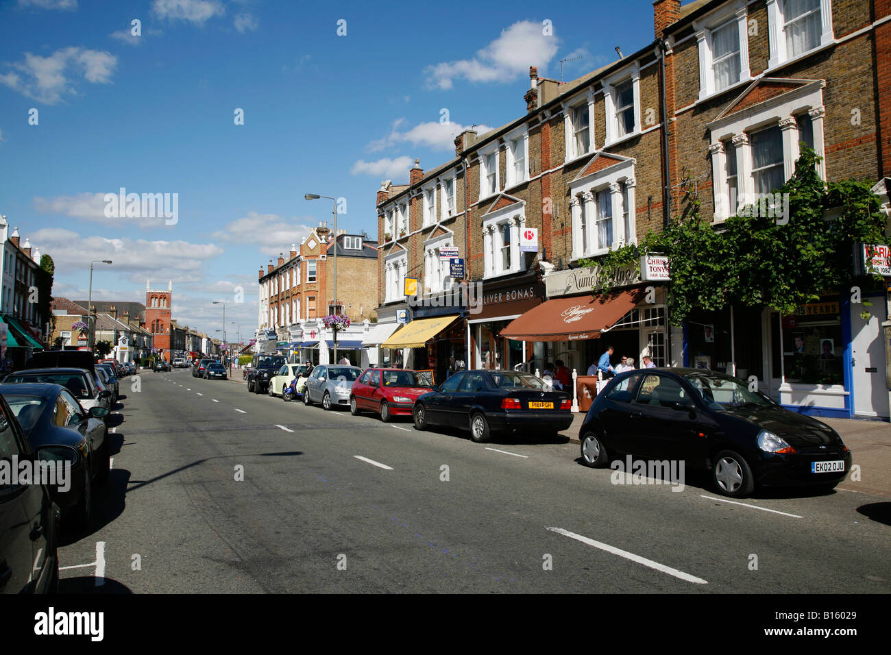 Northcote Road in Battersea, London Stock Photo