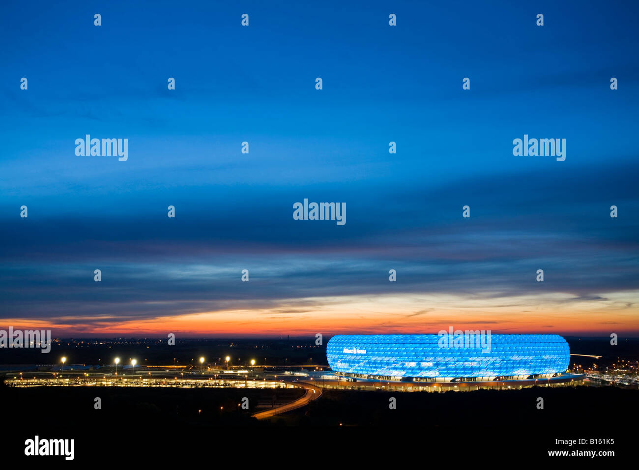 Germany, Bavaria, Munich, Allianz Arena Stock Photo