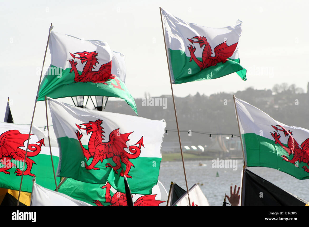Welsh and british flags hires stock photography and images Alamy