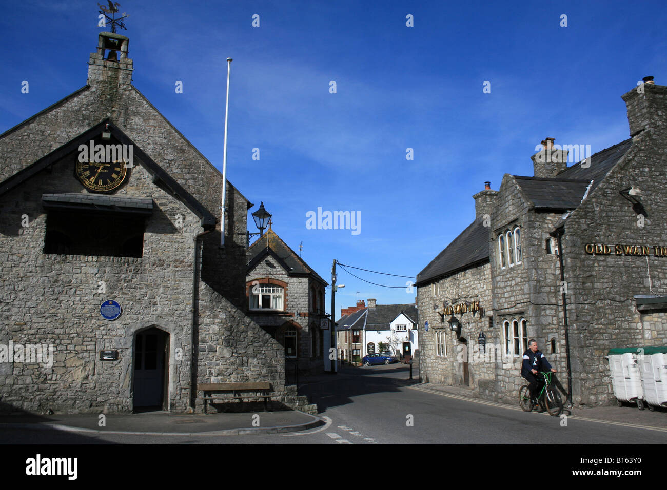 Town Hall and Town Square Llantwit Major Stock Photo Alamy
