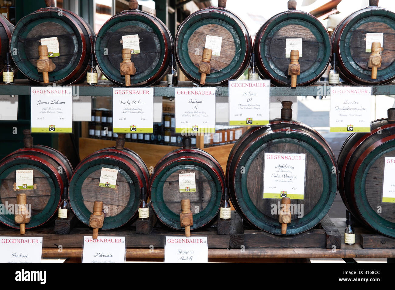 Austria Vienna Wein The Naschmarkt 16th century shop store barrels