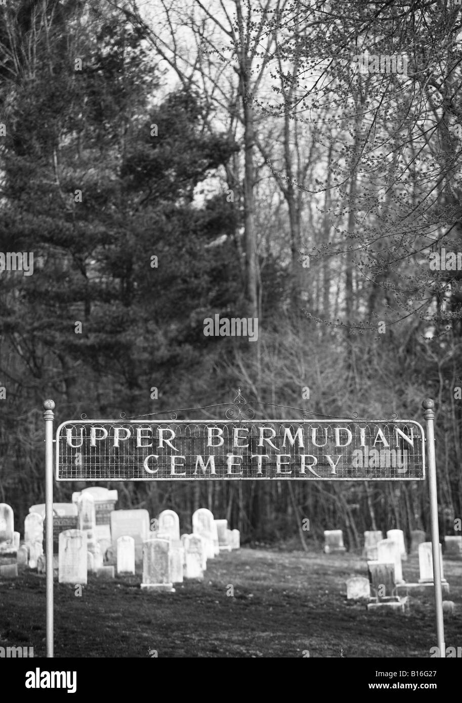 Entrance to a cemetery Stock Photo Alamy