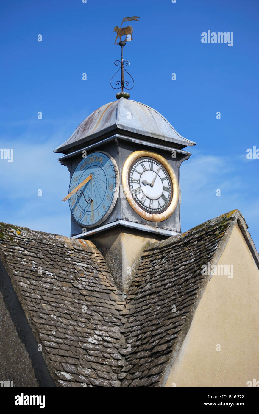 Clock Tower, Medieval Buttercross, Market Square, Witney, Oxfordshire