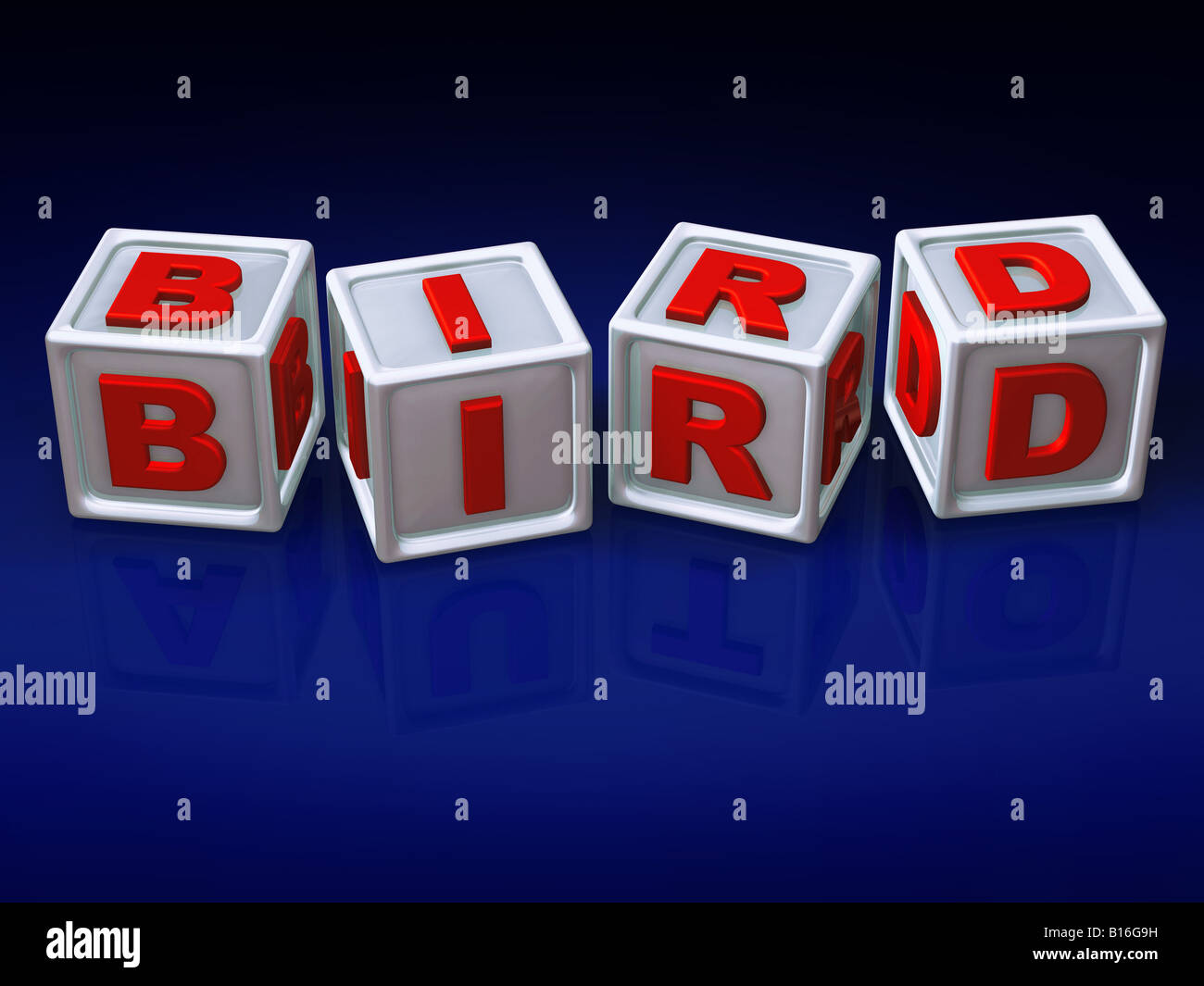 Block letters 3d concept illustration Stock Photo - Alamy