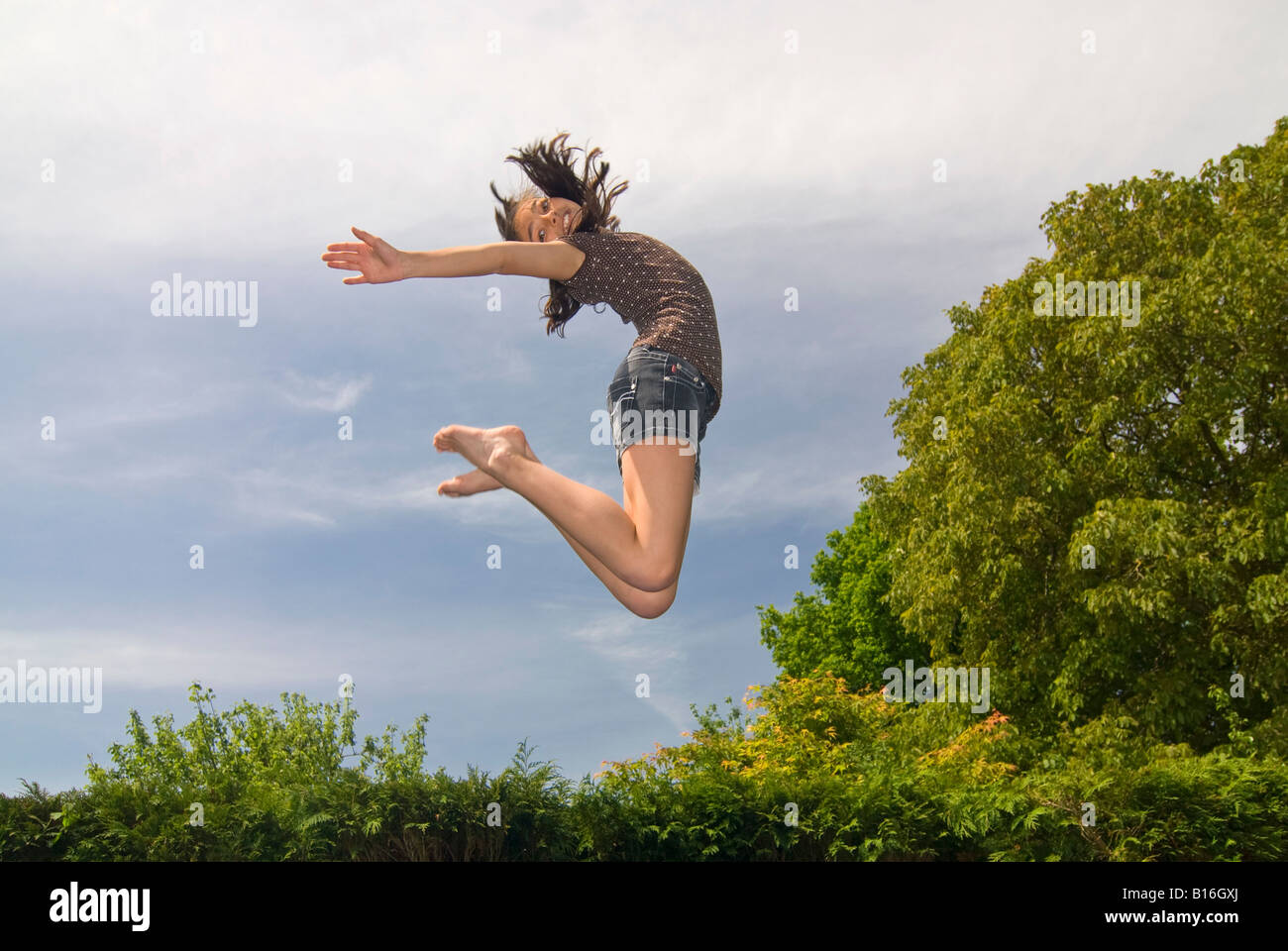 Girl high school gymnastics hi-res stock photography and images - Alamy