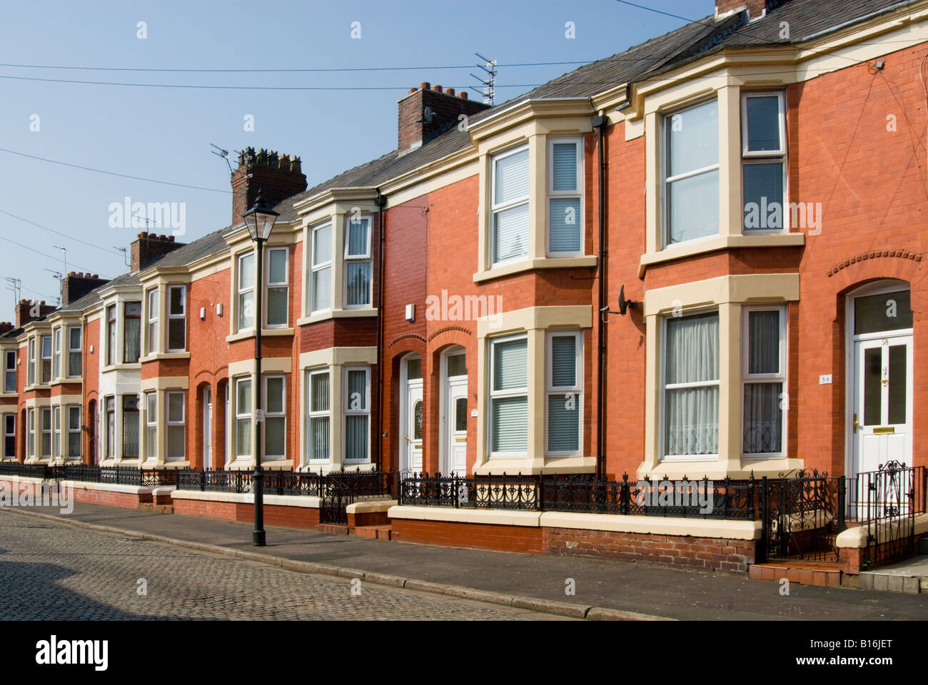 Terraced Houses Adelaide Rd Liverpool UK Stock Photo Alamy