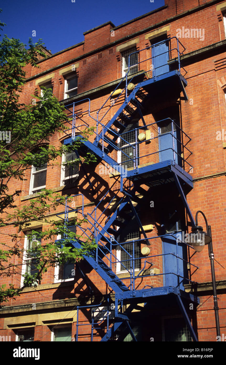 Fire Escape In Manchester Stock Photo