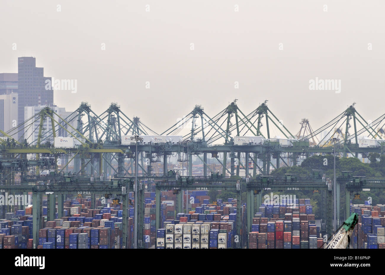 Brani container terminal Singapore Stock Photo Alamy