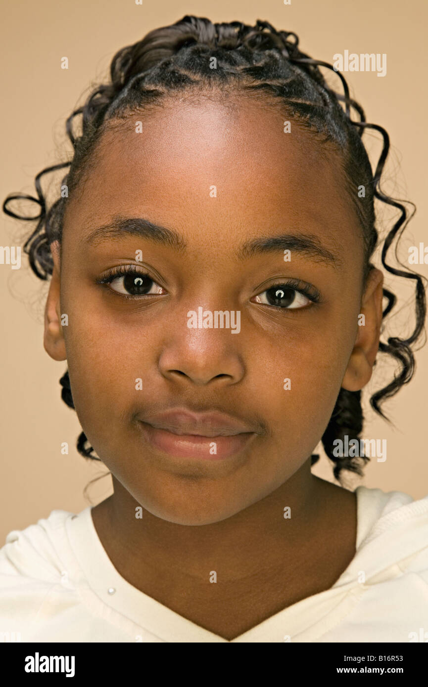 Close up of African American girl’s face Stock Photo - Alamy