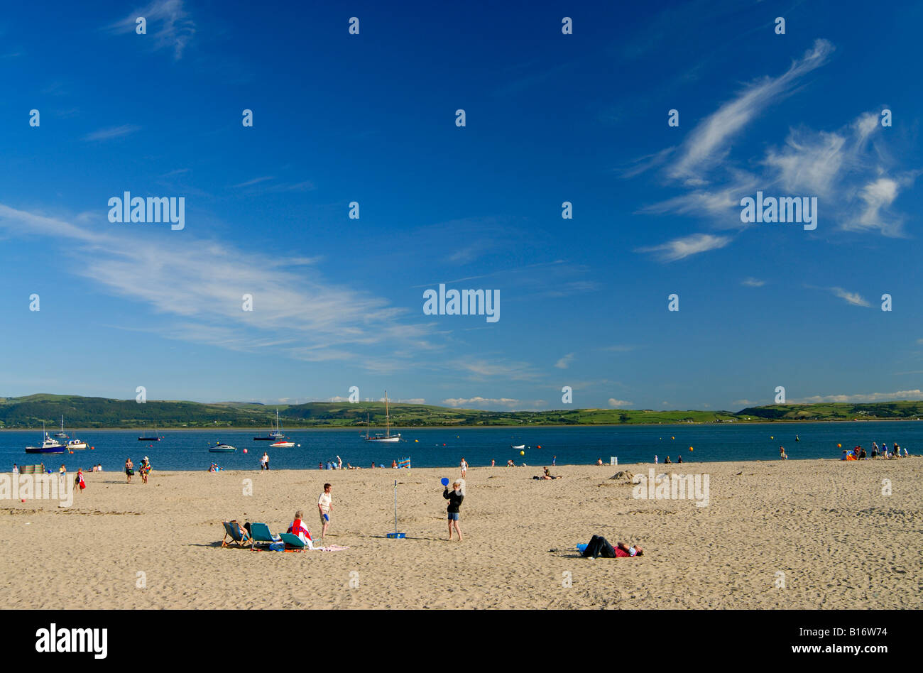 Black Rock Sands Porthmadog Stock Photo - Alamy