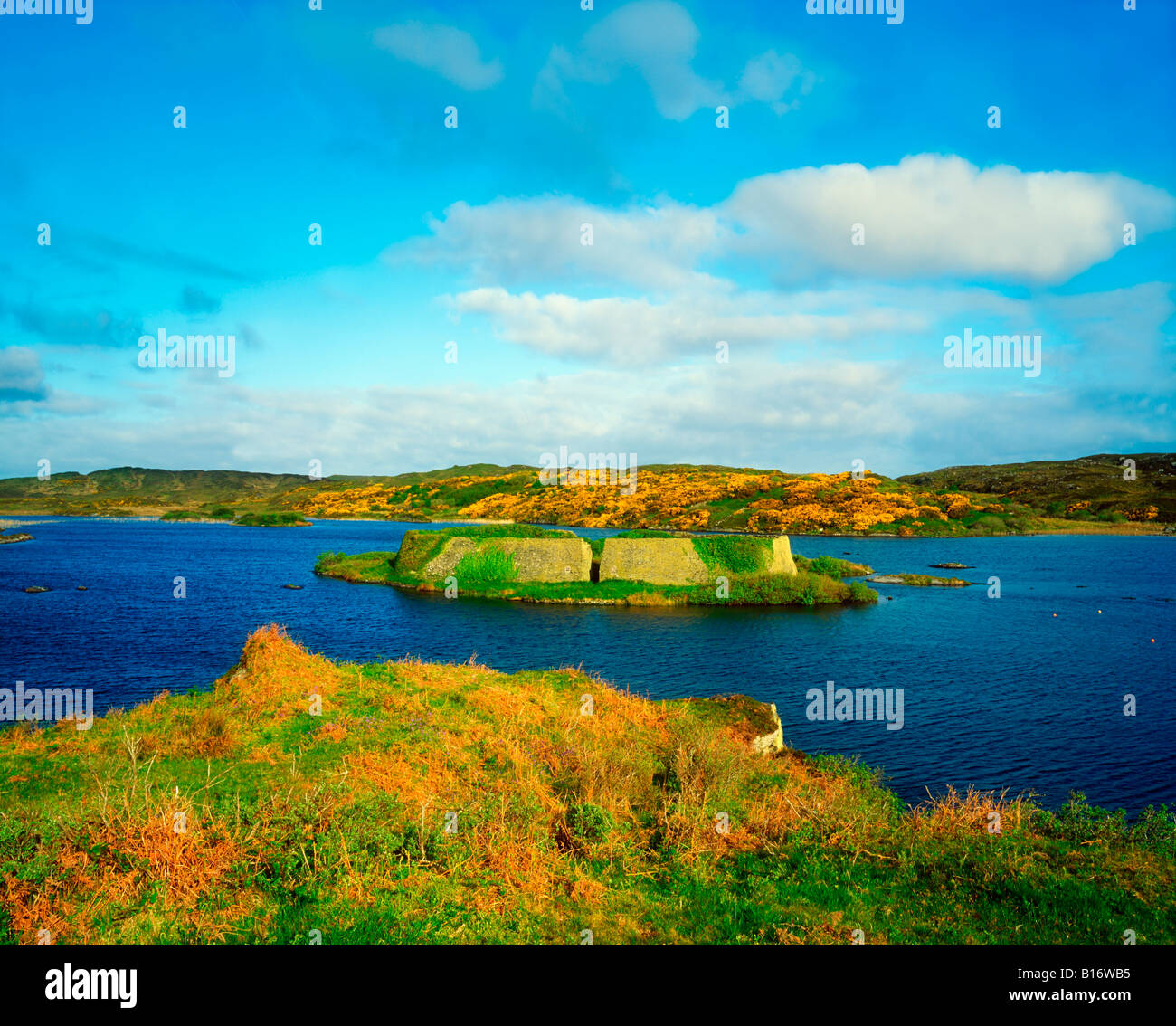 Doon Fort, Lough Doon, County Donegal, Ireland Stock Photo Alamy