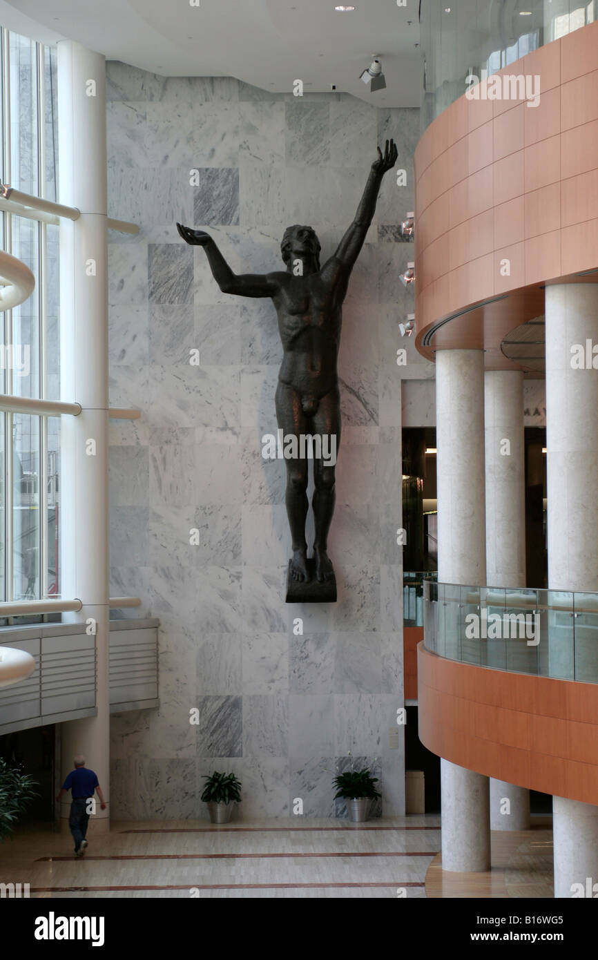 Lobby of Mayo Clinic Rochester Minnesota Stock Photo