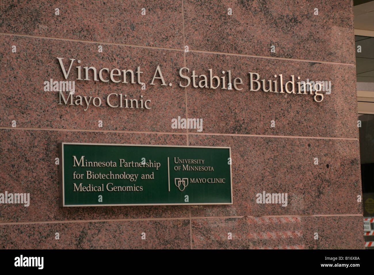 Stabile Building part of Mayo medical complex in Rochester Minnesota Stock Photo