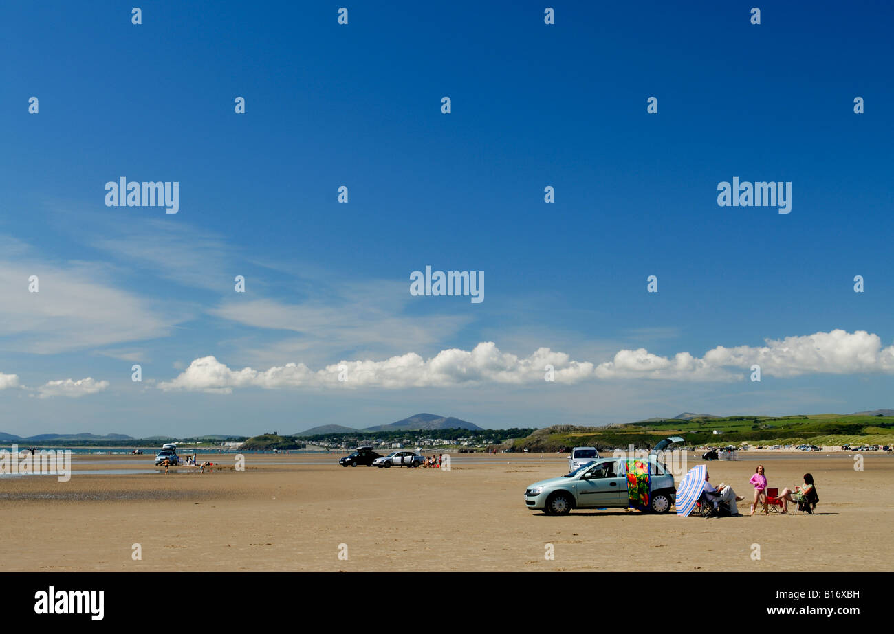 Black Rock Sands Porthmadog Stock Photo - Alamy
