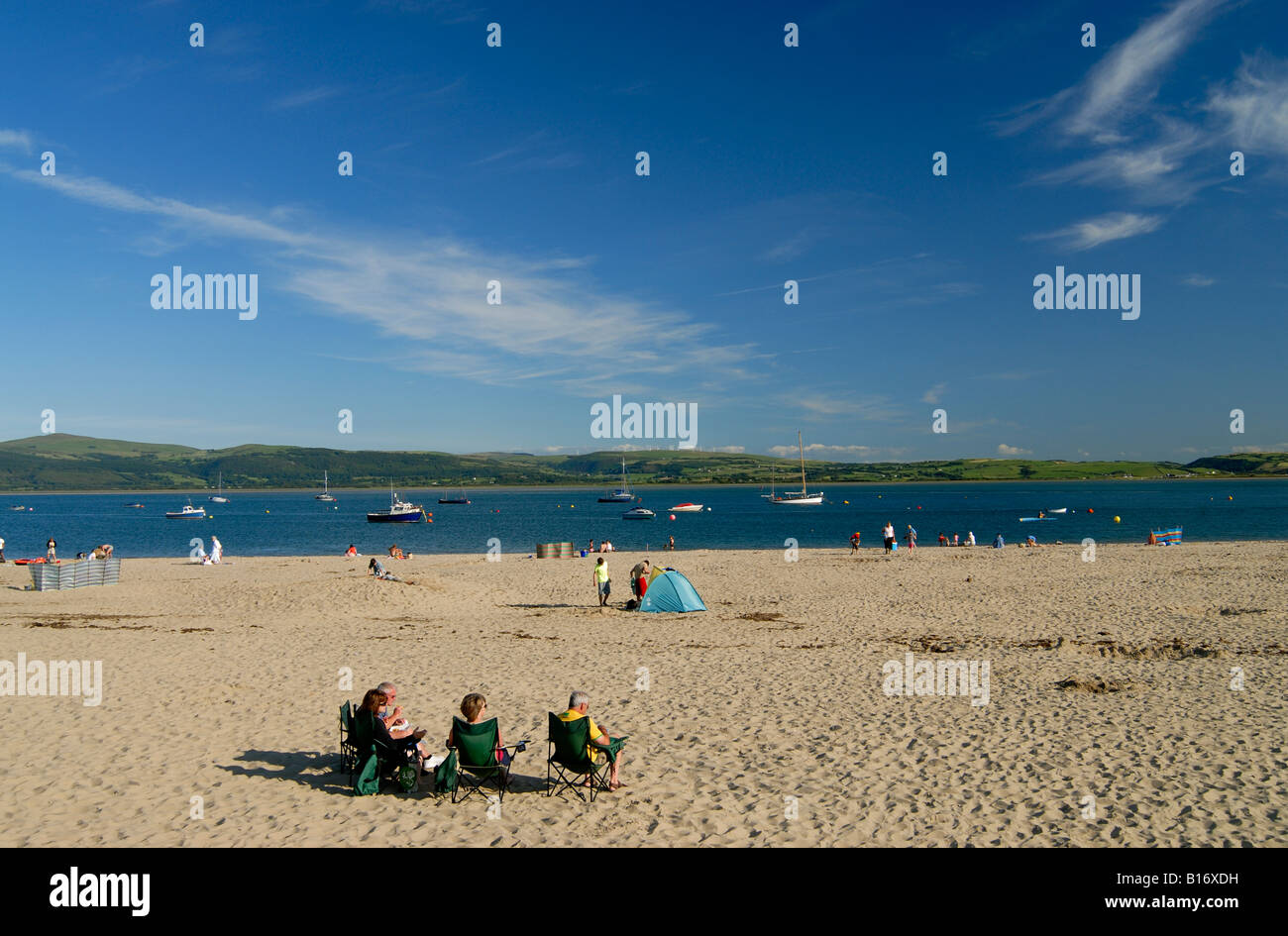 Black Rock Sands Porthmadog Stock Photo - Alamy