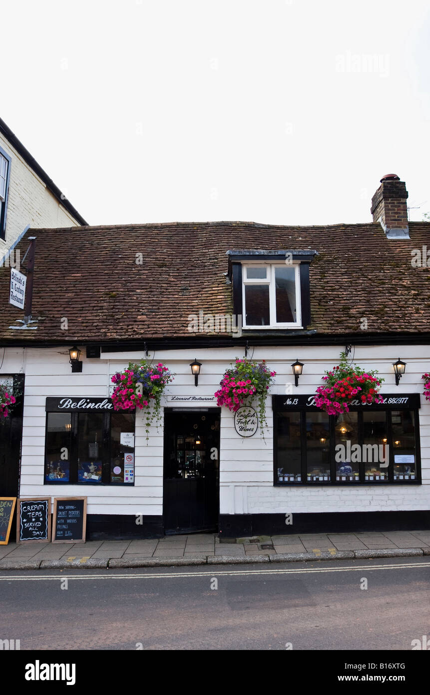 Belinda's Tea Room and Restaurant, Arundel, Sussex, England, UK Stock Photo