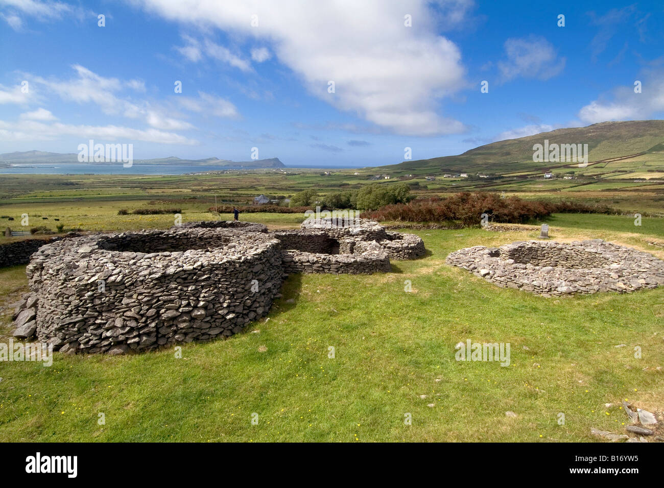 Cathair Deargain fort, Dingle Peninsula, Kerry, Ireland Stock Photo