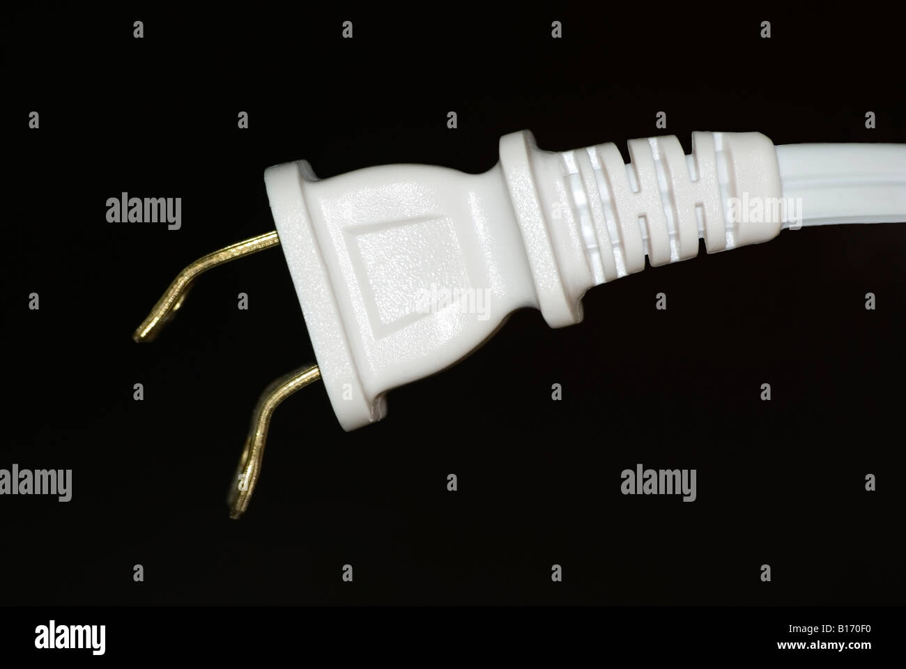Bent prongs on AC plug Stock Photo - Alamy