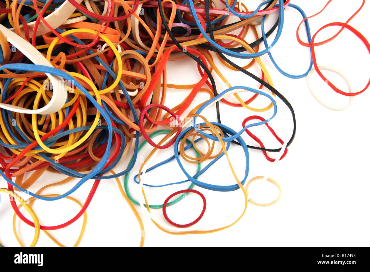 Assorted rubber bands Stock Photo Alamy