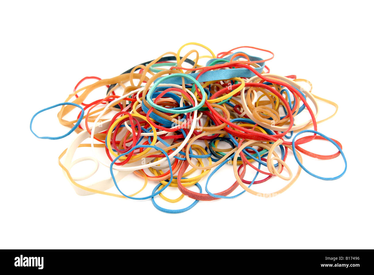 Assorted rubber bands Stock Photo Alamy