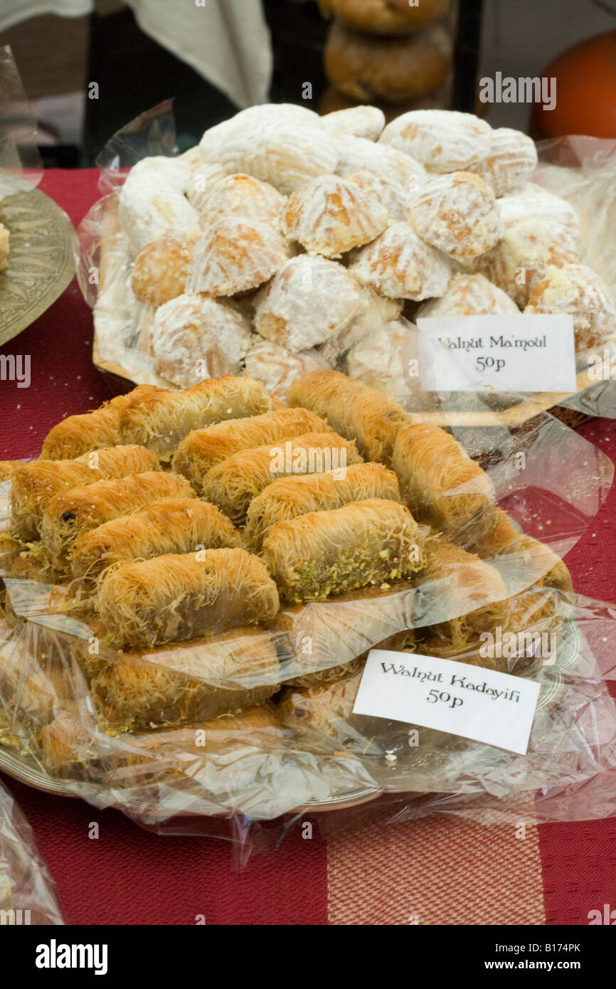 sweet,cakes,indian,iranian,eastern,pistachio Stock Photo