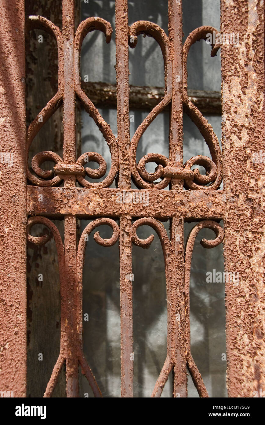rusting of iron gate
