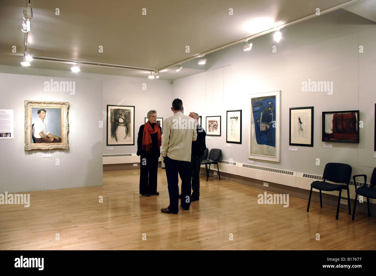 Visitors Royal Cambrian Academy Art Gallery Conwy Stock Photo Alamy