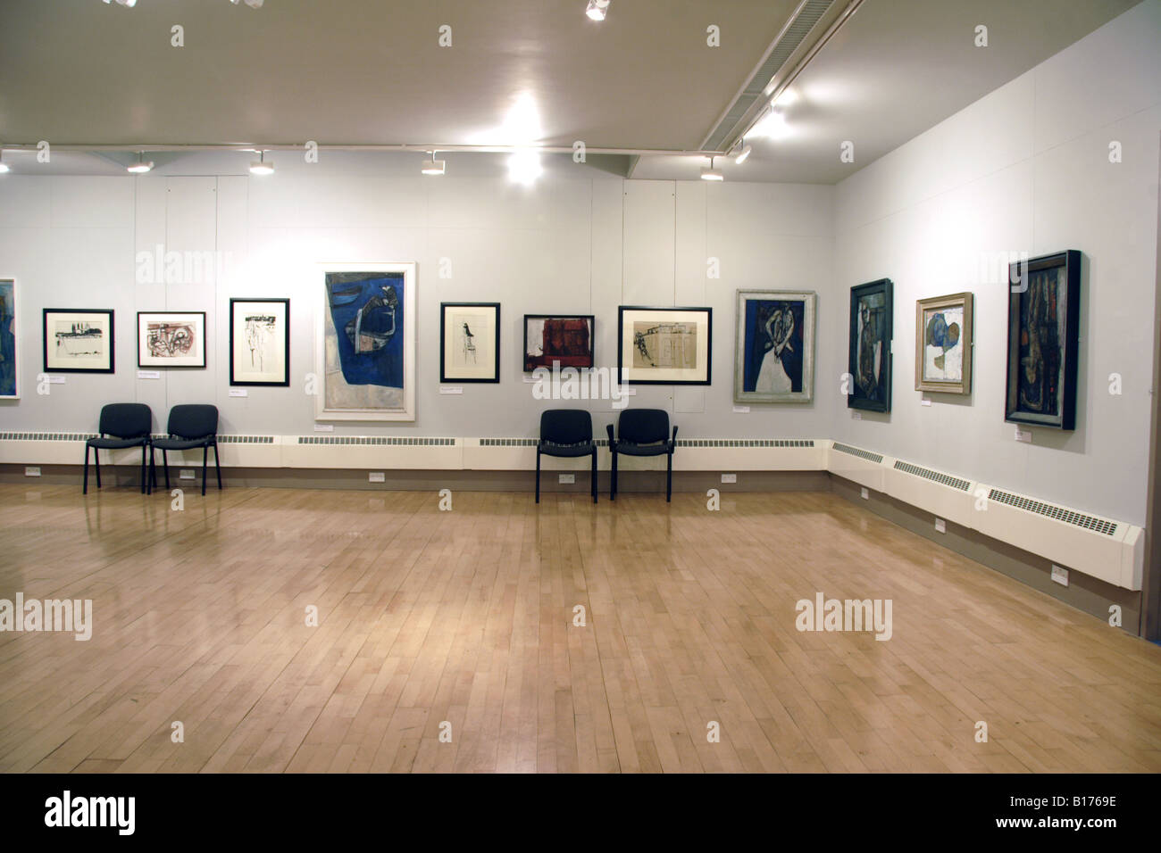Exhibition of Paintings Royal Cambrian Academy Art Gallery Conwy Stock