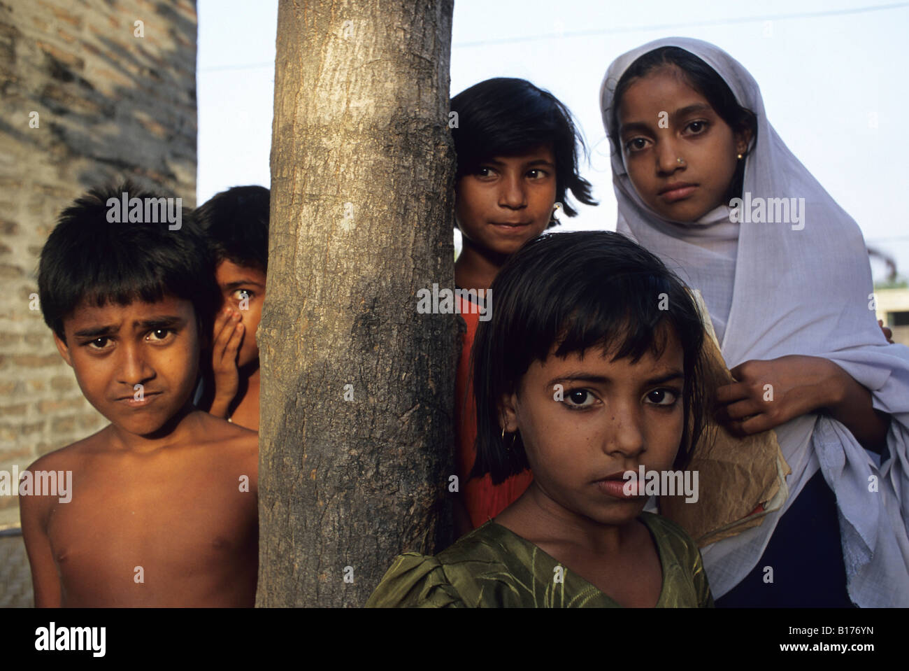 Children rural Bangladesh Stock Photo