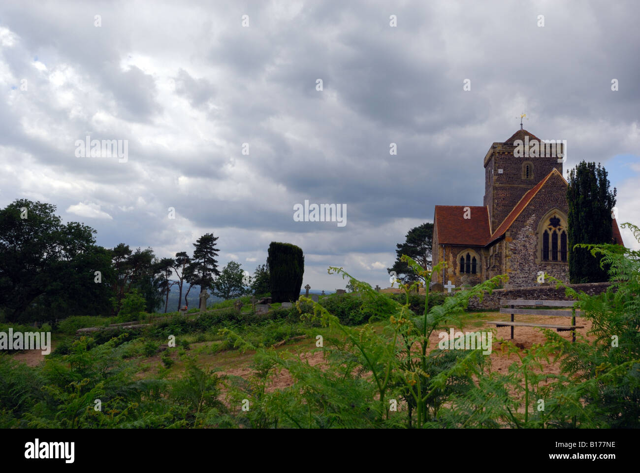 St Martha's Church, Chilworth, Surrey Stock Photo Alamy