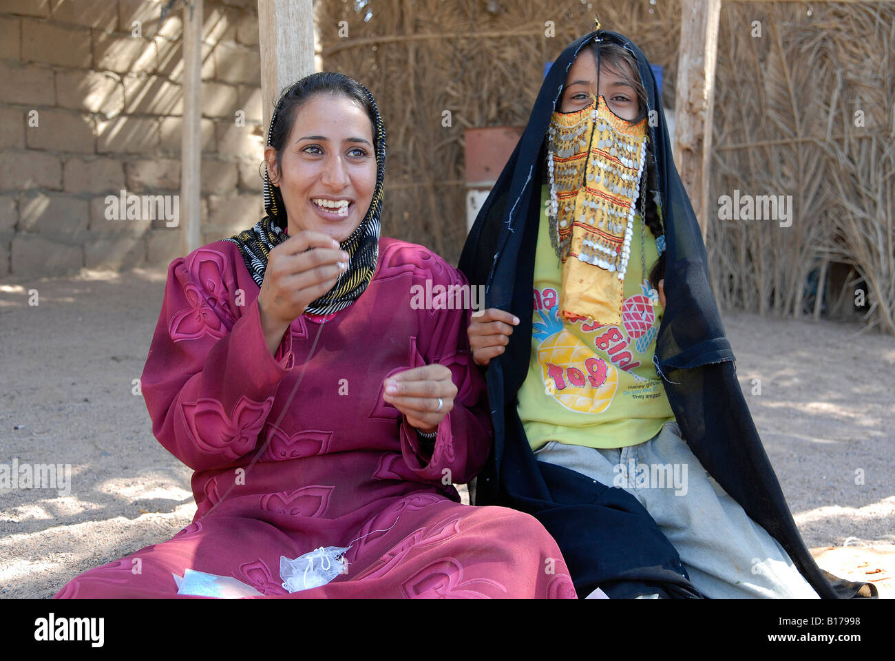 Bedouin woman laughing hi-res stock photography and images - Alamy
