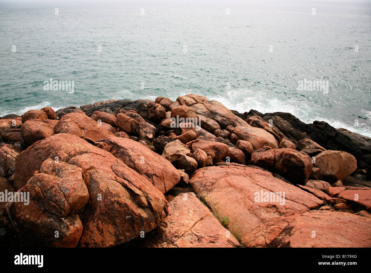 Red rocks kovalam beach india kerala hi-res stock photography and ...