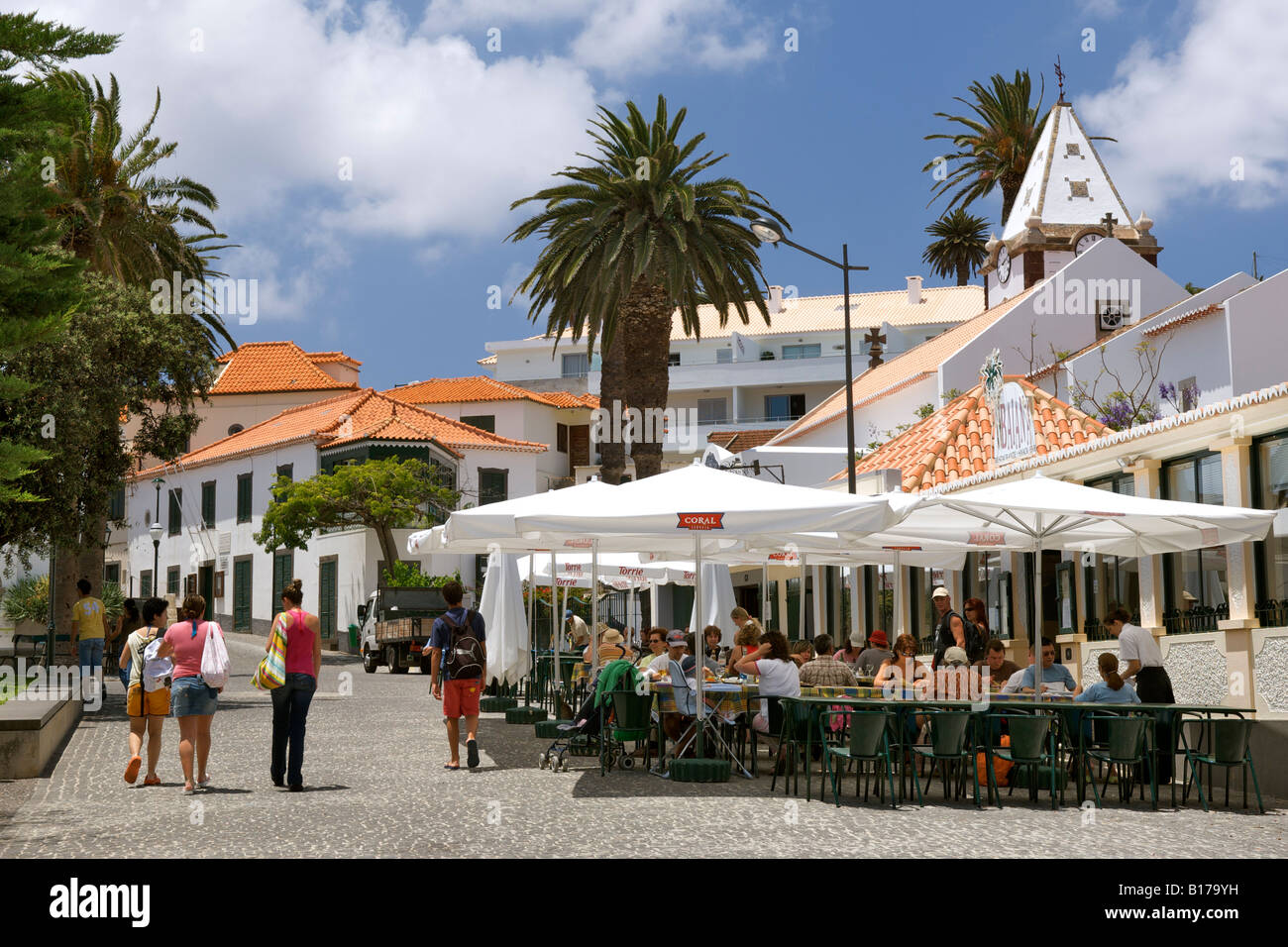 The Town Of Vila Baleira On The Portuguese Atlantic Island Of Porto Santo Stock Photo Alamy