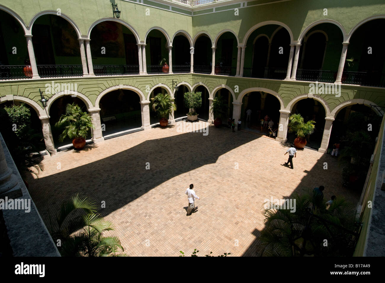 Governors Palace in Plaza Mayor Merida capital of the Yucatan state