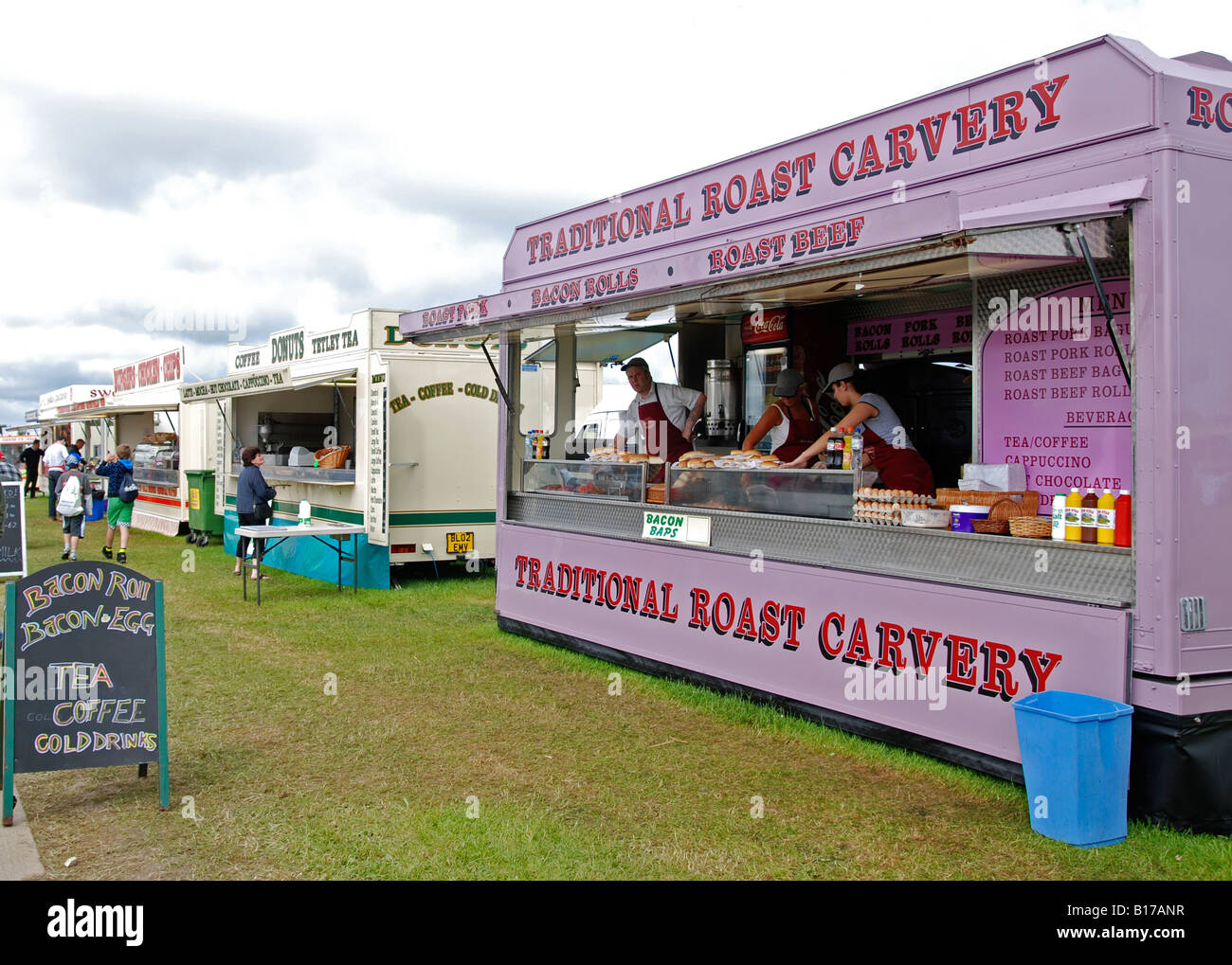 fast food outlets at the royal cornwall show,wadebridge,cornwall